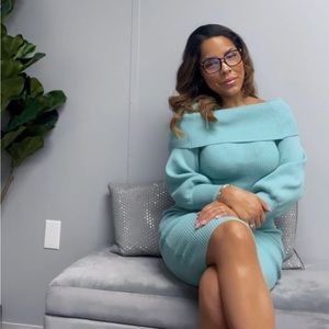 Tiffany Blue sweater dress